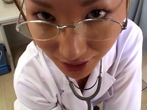 Japanese doctor with glasses checks free porn pictures